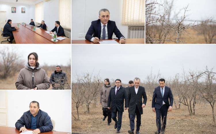 "Aqroservis" ASC-nin sədri Elmin Rəhmanov Goranboyda vətəndaşları qəbul edib, təsərrüfatlara baş çəkib 
