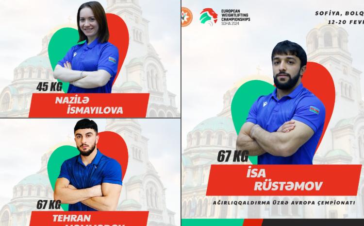 Ağırlıqqaldıranlarımız Avropa çempionatında çıxışlara start veriblər 