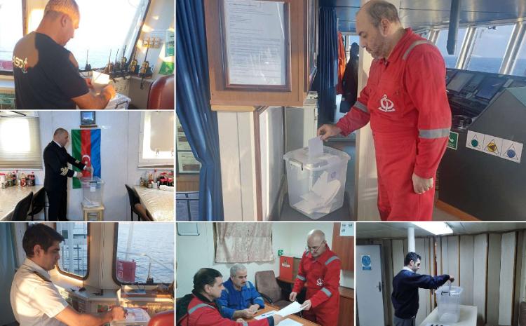 ASCO-nun gəmilərində olan dənizçilərinin səsverməsi 100 faiz təmin olunub 