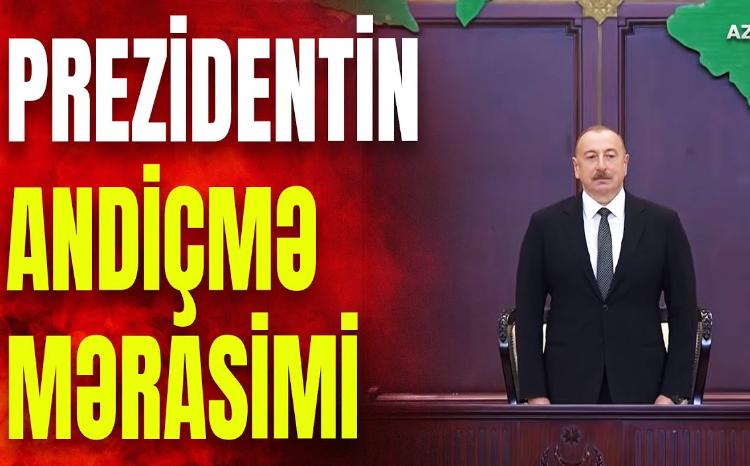 Azərbaycan Respublikasının Prezidenti İlham Əliyevin Milli Məclisdə andiçmə mərasimindən GÖRÜNTÜLƏR