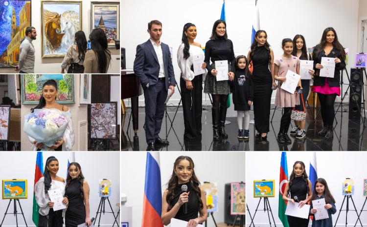 В Русском доме в Баку открылась выставка воспитанников Art Studio Nazila «Цвета моей палитры» 