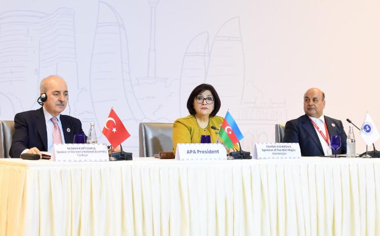 На международном мероприятии председатель Милли Меджлиса представила информацию о прошедших в Азербайджане президентских выборах 