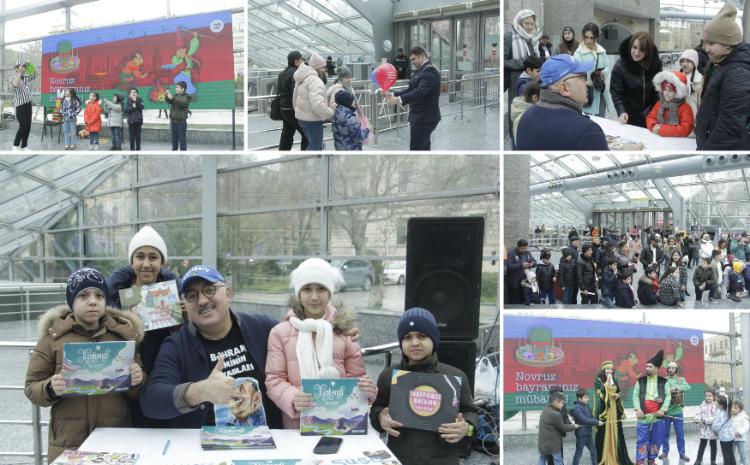 Bakı metrosunda Novruz şənliyi keçirilib 