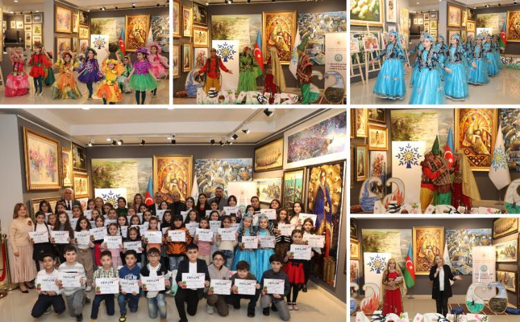 Novruz bayramı münasibəti ilə "Təbiətin bayram rəngləri" adlı rəsm sərgisi - FOTO