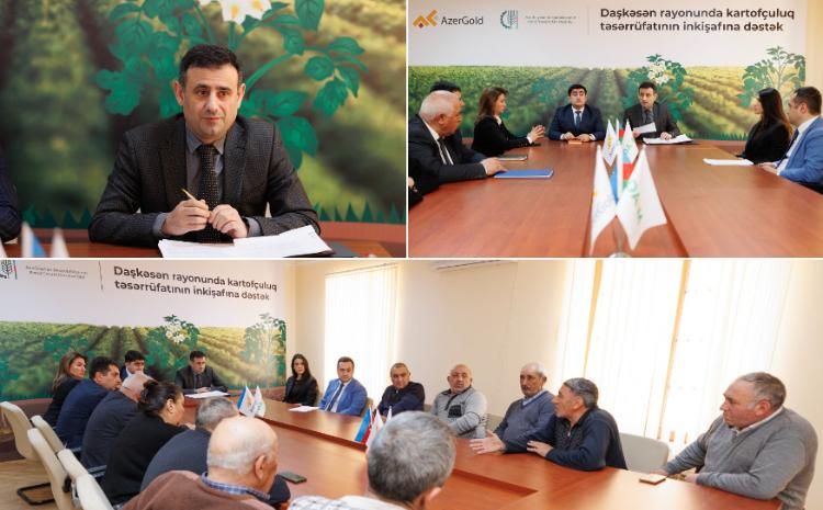 Началась реализация проекта «Поддержка развития картофельного хозяйства в Дашкесанском районе» 