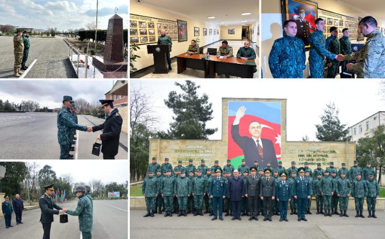 Dövlət Sərhəd Xidməti və Hərbi Prokurorluğun əməkdaşları şəxsi heyətlə görüşlər keçirib 