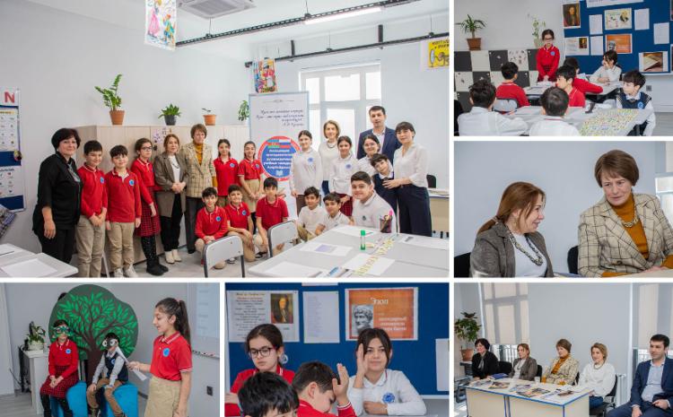 В школе «Дунья» при университете «Хазар» прошел открытый урок  «Жизнь и творческая деятельность Ивана Крылова» 