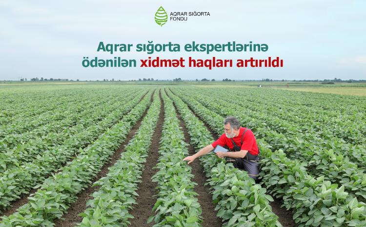 Aqrar sığorta ekspertlərinə ödənilən xidmət haqları artırılıb 