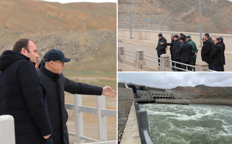 Energetika naziri "Xudafərin" və "Qız Qalası" hidroqovşaqlarında görülən işlərlə tanış olub 