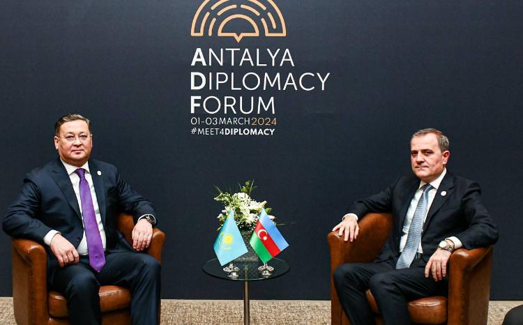 Министр иностранных дел Азербайджана встретился с казахстанским коллегой 