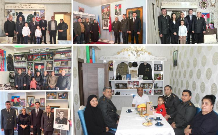 Naxçıvan hərbi prokurorluğunun əməkdaşları Şəhid ailələrini ziyarət ediblər 