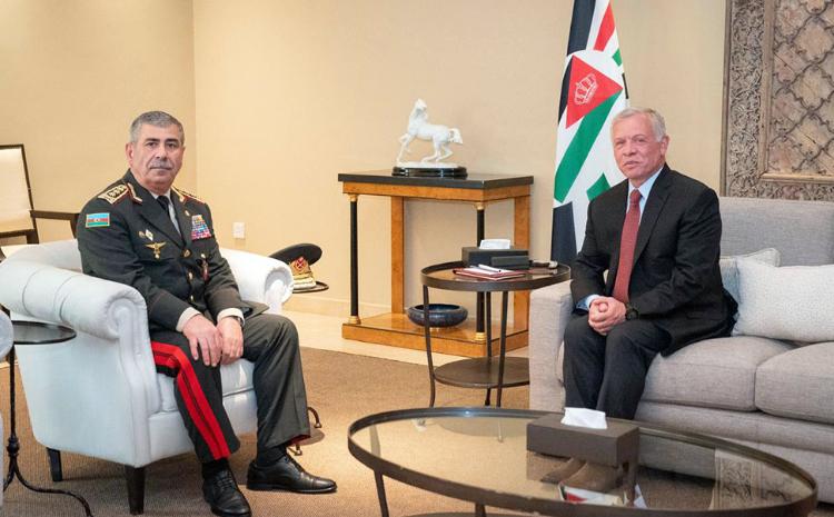 Azərbaycanın müdafiə naziri İordaniya Haşimilər Krallığının Kralı ilə görüşüb 