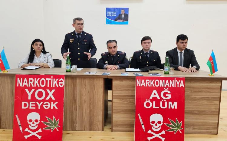 Goranboyda narkomaniyaya qarşı maarifləndirici görüş keçirilib 