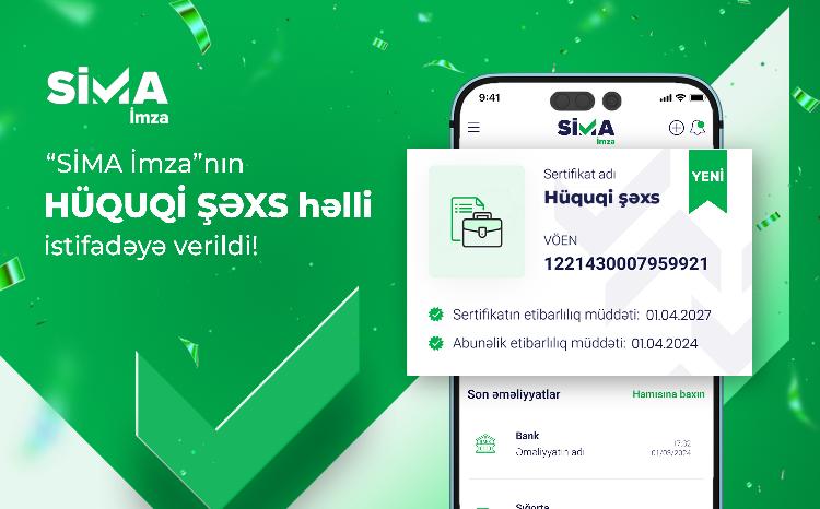 The legal entity solution of "SİMA İmza" was launched 