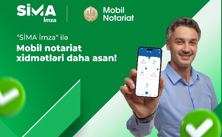 Access to "Mobile Notary" is enabled with "SİMA İmza" 