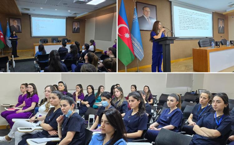 Mərkəzi Gömrük Hospitalında tələbələr üçün növbəti təlim keçirilib 