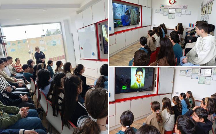 В Хачмаз прошел показ фильма «Как я стал космонавтом» 