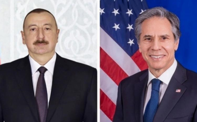 Antoni Blinken Prezident İlham Əliyevə zəng edib 