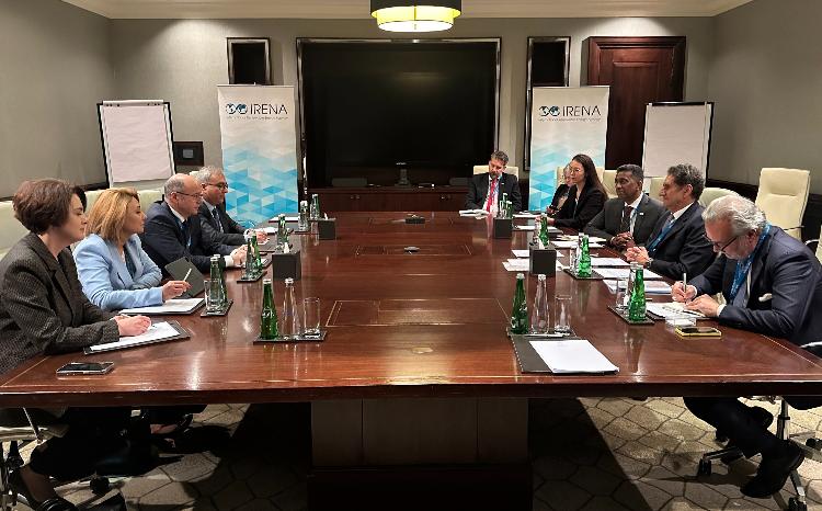 Əbu-Dabidə energetika nazirinin IRENA-nın baş direktoru ilə görüşü olub 