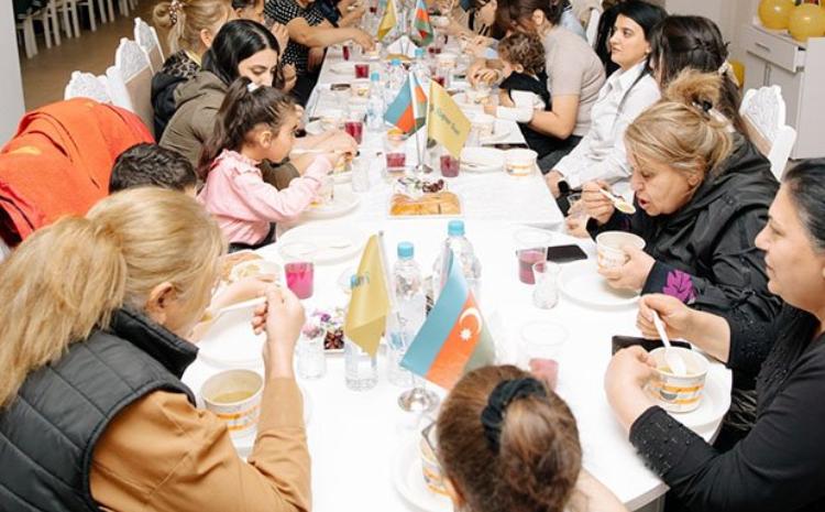 "Super Sun" markası Qarabağda iftar süfrəsi təşkil edib 