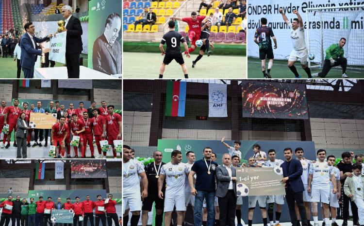 Heydər Əliyevin xatirəsinə həsr olunmuş dövlət qurumları arasında minifutbol turnirinə yekun vurulub 
