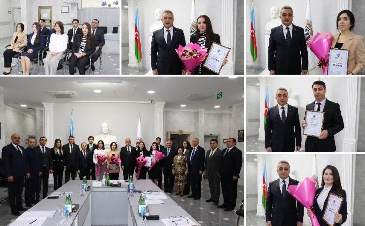 Vəkillər Kollegiyasının rəhbərliyi yeni hakim təyin olunan vəkilləri təbrik və təltif edib 