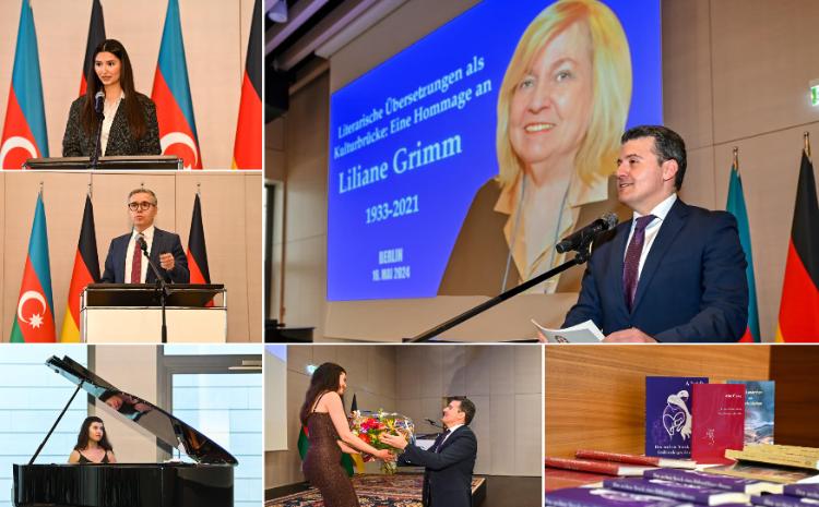 Berlində Azərbaycan ədəbiyyatından alman dilinə çoxsaylı tərcümələr etmiş Liliane Qrimmin xatirəsi anılıb 