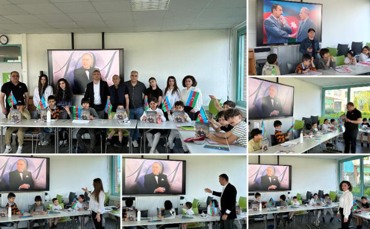 Almaniyada Ümummilli Lider Heydər Əliyevin anadan olmasının 101 illiyi münasibətilə xüsusi dərs 