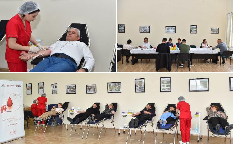 Azərbaycan Dövlət Su Ehtiyatları Agentliyində qanvermə aksiyası keçirilib 
