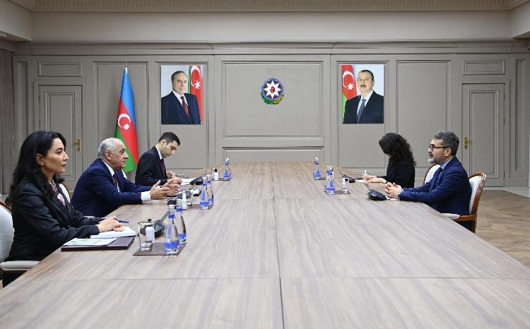 Azərbaycan Respublikasının Baş naziri Türkiyənin İnsan Hüquqları və Bərabərlik Qurumunun sədri ilə görüşüb 