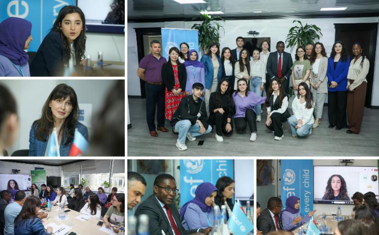 Gənc İqlim Elçiləri BMT Baş katibinin üsusi müşaviri Selvin Çarlz Hartla görüşüb 