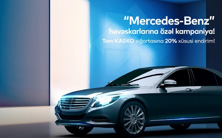 PAŞA Sığortadan “Mercedes-Benz” sahibləri üçün Tam KASKO sığortası üzrə kampaniya! 