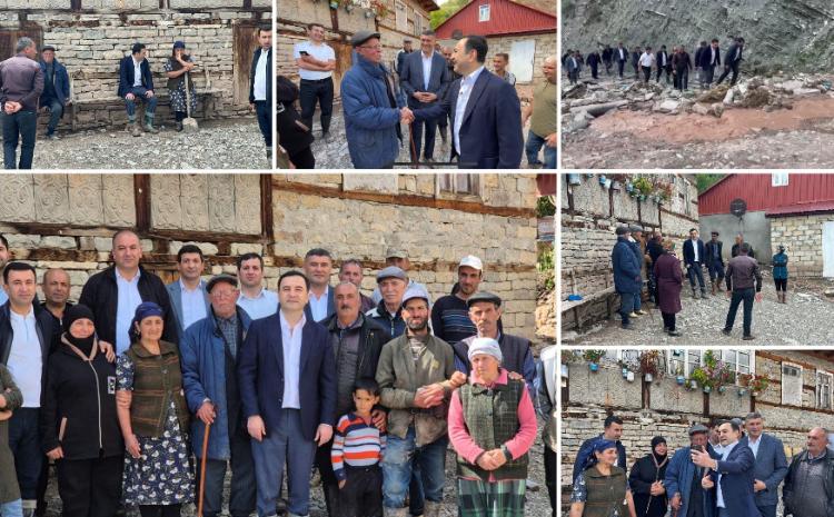 RİH başçısı Nahid Bağırov sürüşmə zonasına baş çəkib 