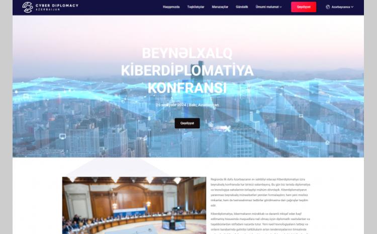 Beynəlxalq Kiberdiplomatiya Konfransının rəsmi saytı istifadəyə verilib 