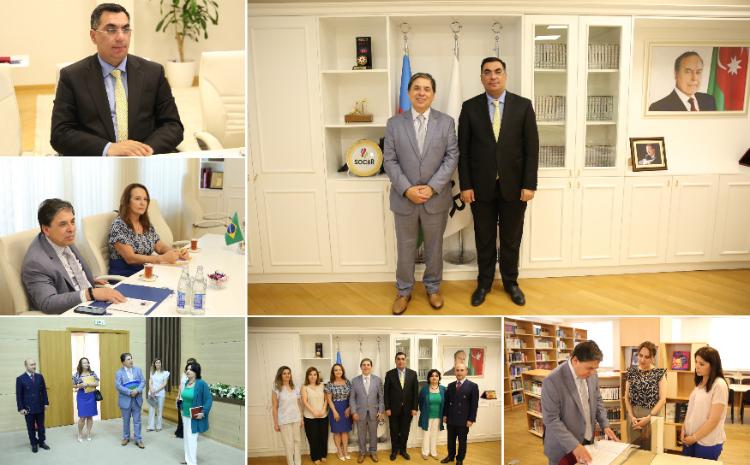 Ambassador of Brazil visits Baku Higher Oil School 