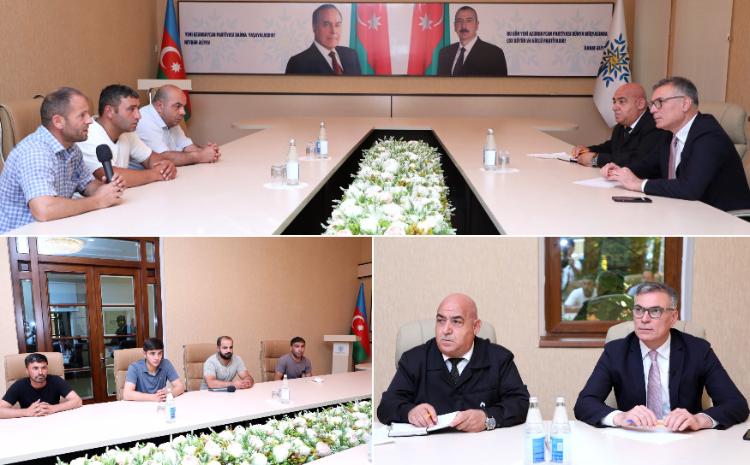 "Azəriqaz" baş direktoru Şamaxı və Qobustan rayon sakinlərinin müraciətlərini dinlədi 