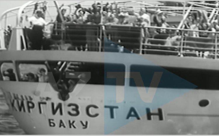 1970-ci ildə yeni sərnişin gəmisinin yola düşməsinin NADİR GÖRÜNTÜLƏRİ AzTV-nin “Qızıl Fond”unda 