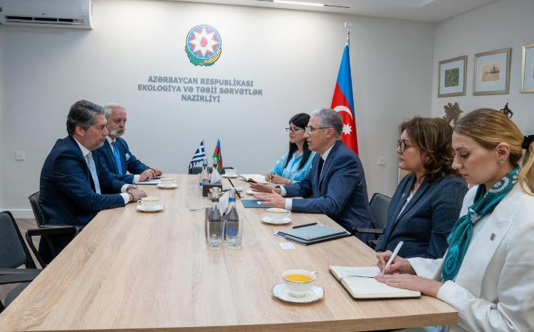 Yunanıstanın  Azərbaycandakı fövqəladə və səlahiyyətli səfiri ilə görüş keçirilib 
