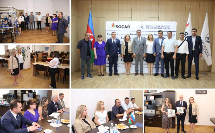Delegation from Erbakır Science High School visits Baku Higher Oil School 