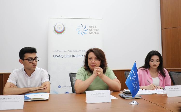 VI Ümumrespublika Forumu çərçivəsində Uşaq Səfirlər Məclisinin üzvləri ilə birinci təşkilati iclas keçirilib 