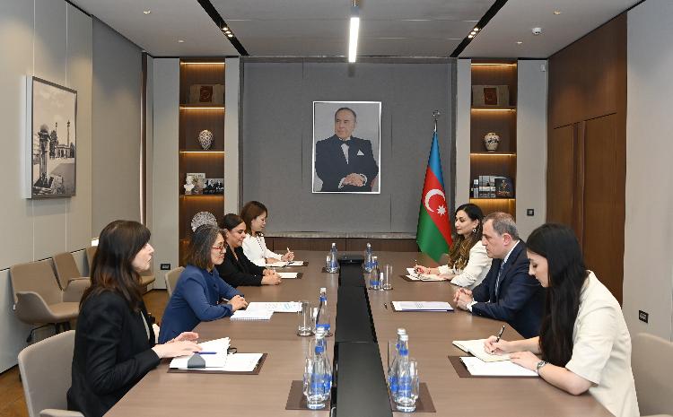Ceyhun Bayramov BMT-nin İnkişaf üzrə Əlaqələndirici Ofisinin regional direktoru ilə görüşüb 