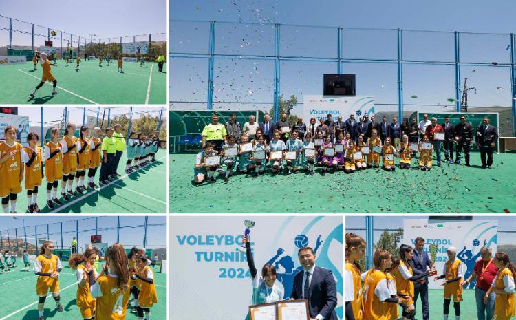 В Дашкесане прошел волейбольный турнир среди школьниц 