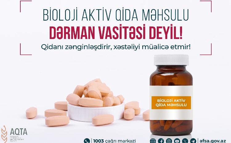 AQTA bioloji aktiv qida məhsulları ilə bağlı xəbərdarlıq edib 