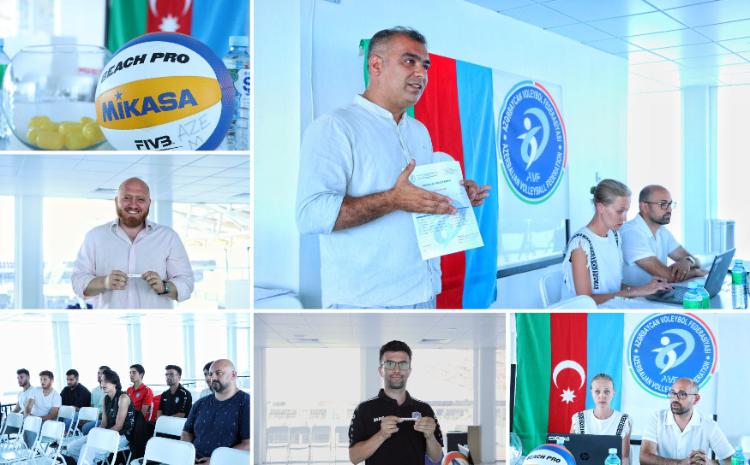 Çimərlik voleybolu üzrə ölkə çempionatının püşkatma mərasimi keçirilib 