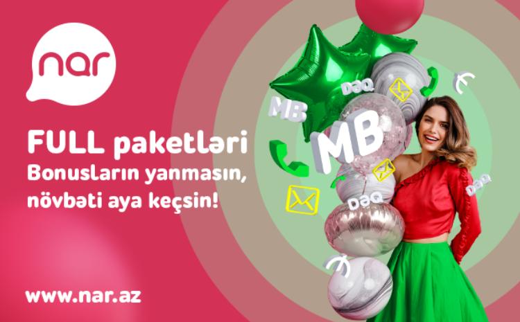 Yanmayan bonuslar “Nar”ın “Full” tariflərində! 