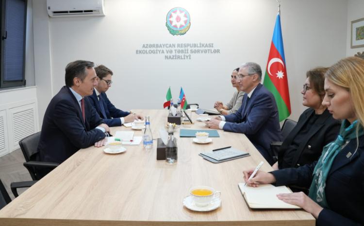 Azerbaijan’s Minister of Ecology and Italian ambassador discuss preparations for COP29 
