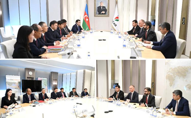SOCAR-ın prezidenti “KazMunayGaz” Milli Şirkətinin İdarə Heyətinin sədri ilə görüşüb 