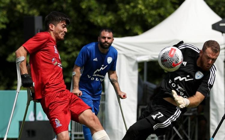 Azərbaycanın amputant millisi Avropa çempionatında ilk qələbəsini qazanıb 