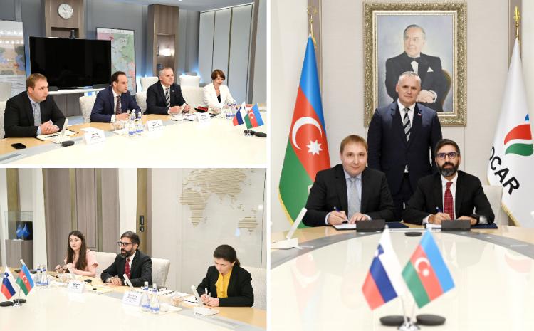 SOCAR-ın prezidenti Sloveniyanın ətraf mühit, iqlim və energetika naziri ilə görüşüb 