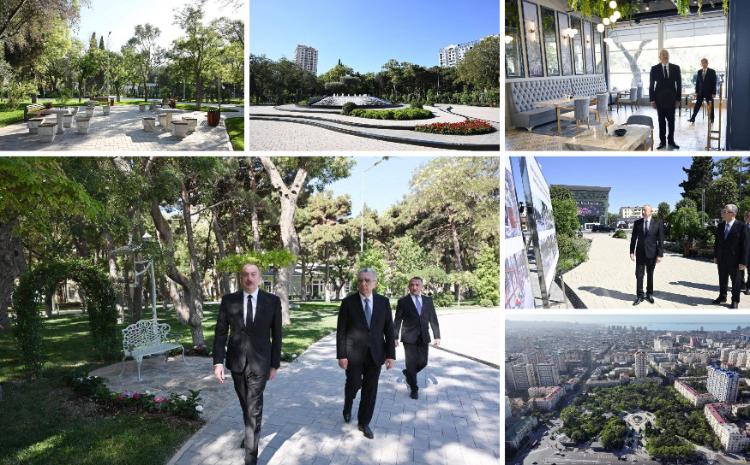 Prezident Nərimanov parkının açılışında iştirak edib 
